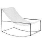 valerie_objects Rocking Chair, ruostumaton teräs - valkoinen, tuotekuva
