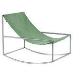 valerie_objects Rocking Chair, stainless steel - green, product image