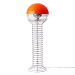Verpan Wire floor lamp, chrome - orange, product image