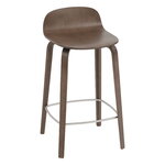 Muuto Visu counter stool, 65 cm, stained dark brown