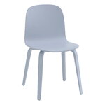 Muuto Visu chair, wood base, light blue, product image