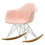 Vitra Eames RAR rocking chair, pale rose - chrome - maple