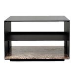 Wendelbo Expose coffee table, medium, brown glass - Emperador marble