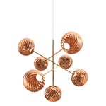 Tom Dixon Whirl Chandelier Large riippuvalaisin, LED, kupari, näkymä 1