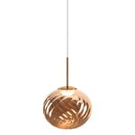 Tom Dixon Whirl riippuvalaisin, 30 cm, LED, kupari, näkymä 1