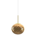 Tom Dixon Whirl pendel, 30 cm, guld, produktbild
