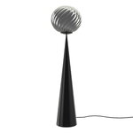 Tom Dixon Whirl Cone Fat floor lamp, silver - black, product image