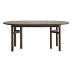 Wooden SJL extendable table, 120-180 cm, smoked beech