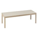 Muuto Workshop Couchtisch, 120 x 43 cm, Eiche - warmgraues Linoleum, produktbild