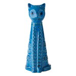 Bitossi High cat figure, Rimini blue, product image