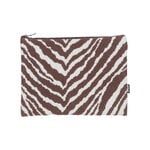 Artek Zebra pouch, large, brown - white, view 1