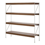 Audo Copenhagen Zet Storage System, H158, ivory steel - dark stained oak