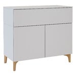 Lundia Fuuga sideboard with drawer and doors, 96 cm, low, cashmere - oak, product image