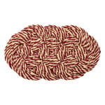 HAY Coco Swirl door mat, bordeaux  - off-white, product image