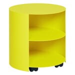 Hem Hide side table, sulfur yellow