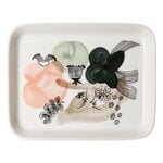 Arabia Kukkamaa plate, 15 x 19 cm, green, product image