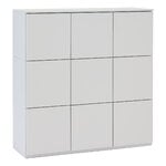 Lundia Fuuga cabinet, 96 cm, 9 doors, cashmere, product image