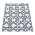 Pappelina Anya runner rug, river blue - vanilla, product image