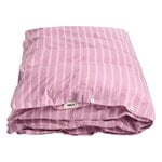 Tekla Housse de couette simple, 150 x 210 cm, rayures rose mauve, image produit