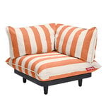 Fatboy Paletti Ecksofa, links, Streifen orange creme, produktbild