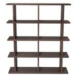 Ferm Living Kona bookcase 2x4, dark stained oak, product image