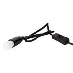 Design House Stockholm Cord and bulb for Block Lamp, spare part, black