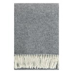 Lapuan Kankurit Arvo blanket, 130 x 180 cm, white - mottled grey, product image