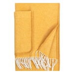 Lapuan Kankurit Arvo pocket shawl, 60 x 180 cm, white - coffee dyed orange