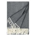 Lapuan Kankurit Elli blanket, 130 x 180 cm, white - dark grey, product image