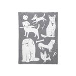 Lapuan Kankurit Koirapuisto blanket, 90 x 130 cm, grey - white, product image