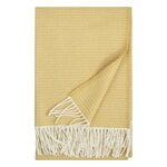 Lapuan Kankurit Lepo blanket, 135 x 180 cm, white - ochre, product image