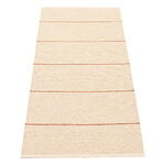 Pappelina Lea runner rug, beige - rust - vanilla, product image
