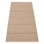 Pappelina Lea runner rug, potato - dark brown - vanilla, product image