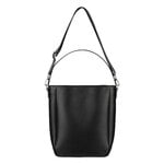 Marimekko Gratha Tote shoulder bag, black leather, view 1