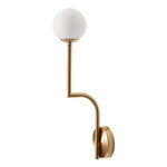 Pholc Mobil 46 wall lamp, brass, fixed installation