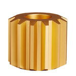 New Works Gear candleholder, gold, wide