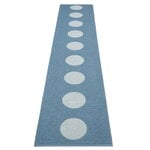 Pappelina Tappeto Vera Pop, 70 x 360 cm, blu fiume - nebbia blu, immagine prodotto