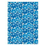 Marimekko Pieni Unikko fabric, white - blue, product image