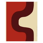 Marimekko Seireen cotton sateen fabric, cotton - burgundy - red, product image