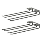 String Furniture String hanger rack 30 cm, 2-pack, dark grey, product image