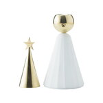 Klong Soprano candelabro, blanco - latón, imagen del producto