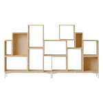 Muuto Stacked bookcase, configuration 3, oak, product image