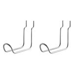 String Furniture String Outdoor vertical double hooks, 2 pcs, stainless steel, product image
