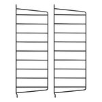 String Furniture String side panel 50 x 20 cm, 2-pack, black, product image