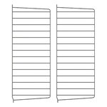 String Furniture String side panel 75 x 30 cm, 2-pack, dark grey, product image