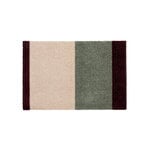 Tica Copenhagen Teppich Stripes horizontal, 40 x 60 cm, bordeaux - grün - elfenbein, produktbild