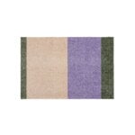 Tica Copenhagen Stripes horizontal rug, 40 x 60 cm, green - lilac - ivory, product image