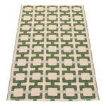 Pappelina Tom runner rug, leaf - cream - sage, product image