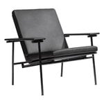 YK collection Triennale chair, all-black, black Prestige leather, product image