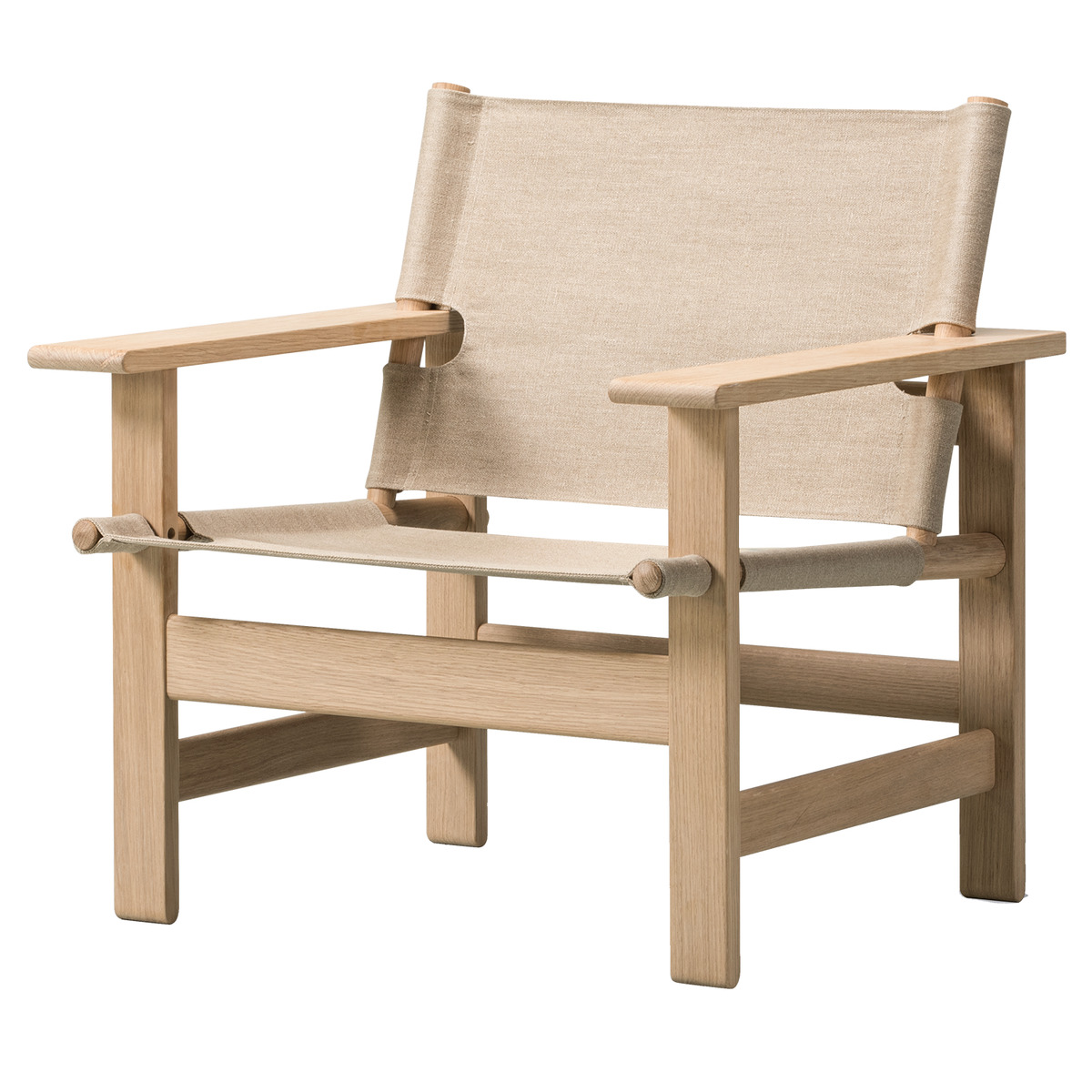 Fredericia Canvas Chair Soaped Oak Natural Canvas Finnish Design Shop
